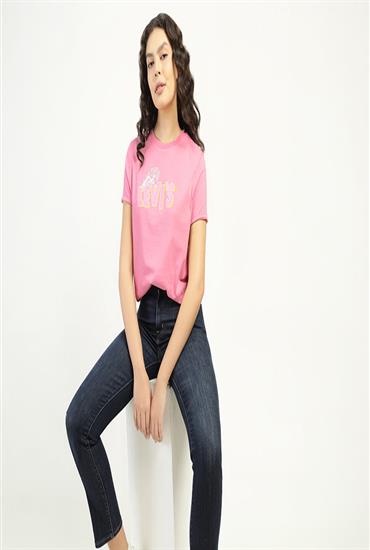 WT FERGIE RELAXED TEE_BN- Cashmere Rose